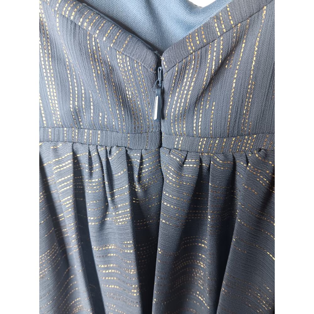 New with Tags Mac Duggal 49738 Blue Pleated Cutout Maxi Dress Size 6 Party - Picture 10 of 16